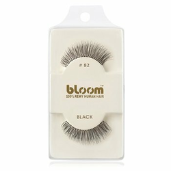 Bloom Natural lepilne trepalnice iz naravnih las No. 82 (Black) 1 cm