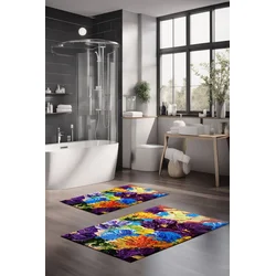 Lessentiel Maison Set prostirki za kupatilo CT-5139, 2 Komada, Šarena