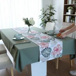 Stolnjak 140x180cm + Raner 40x140cm - JT Green Flower ( VLK5010083-greenflower )