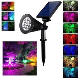 Solarni RGB reflektor za dvorište 7 boja