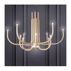 Ondaluce - LED prigušiva luster na sajli NOUVEAU LED/35W/230V prečnik 78 cm zlatna