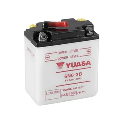 Yuasa Standard Motorcycle Battery 6N6-3B
