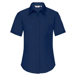 Fruit of the Loom Ženska košulja kratkih rukava Poplin, Teget