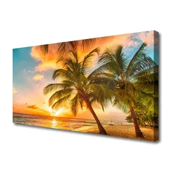 tulup.si Slika na platnu Palm tree morje landscape 140x70 cm