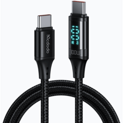 Mcdodo Mcdodo telefonski kabel USB tipa C - USB tip C, 1,2 m, črn
