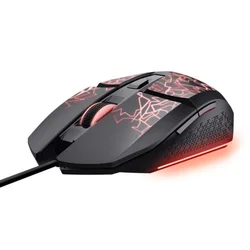 Trust - Miš TRUST GXT113 FELOX LED GAMING/crna