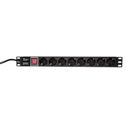 LogiLink napojni panel 19 PDU 1U 8xSchuko PDU8C01 (PDU8C01)