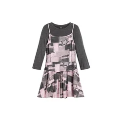 Desigual Obleka siva/roza