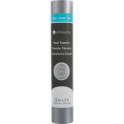 Silhouette Smooth Heat Transfer - 30,5 cm x 0,9 m - Silver