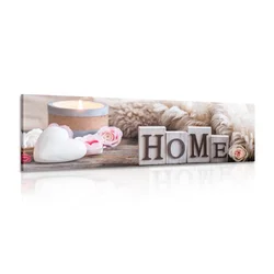 Slika tihožitje z napisom Home - 90x30