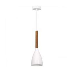 Luster na sajli MUZA NEW, 1x E27 (max. 60 W), 230 V, bela