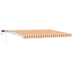 Ručni okvir tende s LED-ima 4,5 × 3,5 m Poliester s PU premazom