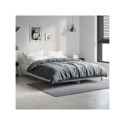 Okvir kreveta boja betona 135 x 190 cm od konstruiranog drva