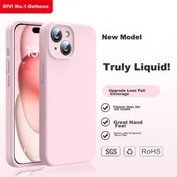 Divi Maska za mobilni telefon iPhone 15, Roze