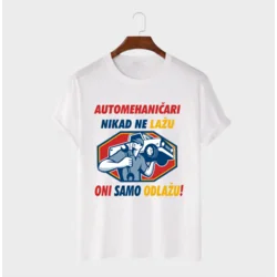 MAFIMI Majica Automehaničari ne lažu, Bela