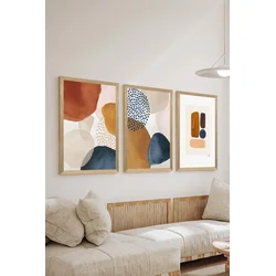 Wallity Dekorativna slika Artsycllct2, 33x48cm, 3 dela