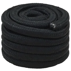 vidaXL Večnamenska uporabna vrv 30 mm 10 m Črna PP