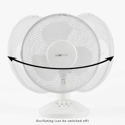 Clatronic VL 3601 WH namizni ventilator 23cm bele barve