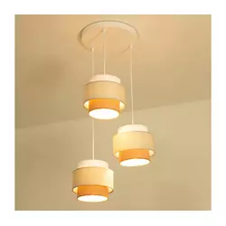 Brilagi - Luster na sajli RESNA 3xE27/60W/230V prečnik 45 cm krem/bež