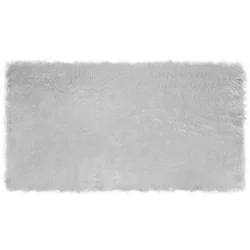 Tepih od umjetne ovčje kože TAFALLA Siva 60 x 110 cm Poliester