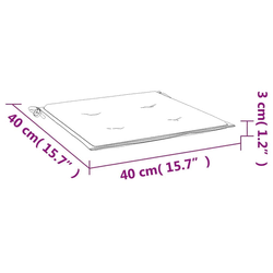 Jastuci za palete 2 kom modri 40x40x4 cm od tkanine Oxford