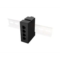 Upravljalnik/Extender LANBERG DIN-FE4-AT-30W, 4x100Mb PoE, DIN Rail