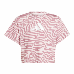 ADIDAS PERFORMANCE Tehnička sportska majica, roza / bijela