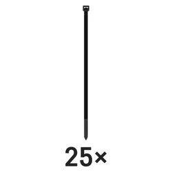 Vezica za kable 450x7,6, črna, 25 kos 25/1
