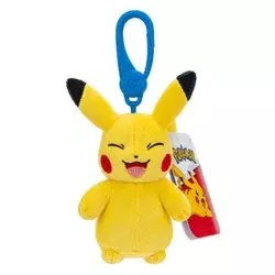 Pokémon obesek za ključe plišasta figura - Pikachu 8 cm (smejoč)