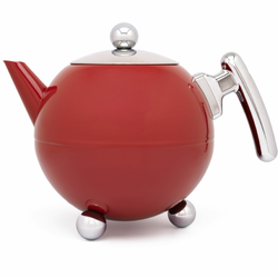 Bredemeijer Teapot Bella Ronde 1,2l Carmine red / chrome 100102