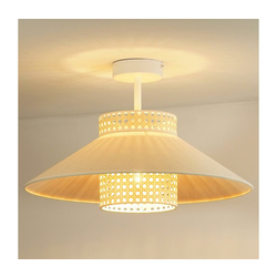 Duolla - Plafonski luster RIO RATTAN 1xE27/15W/230V prečnik 45 cm bež/ratan