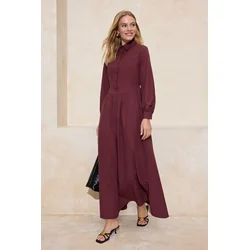 Trendyol Modest Ženska haljina Tctss26Eb00041, Ljubičasta