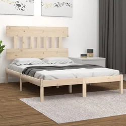 Okvir za krevet od masivnog drva 120 x 190 cm mali bračni
