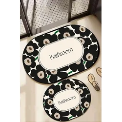 Lessentiel Maison Set prostirki za kupatilo Oweld, 2 dela, Zelena
