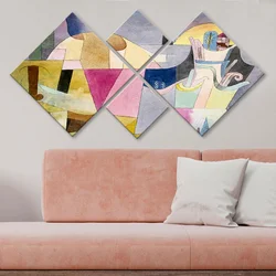 Wallity slika 4MDF2990684, 60x115 cm, 4 dijela