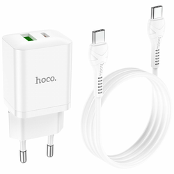 hoco. Punjač kućni sa tip C kablom/ brzi/ PD20W/ QC3.0 - N28 Founder/ tip C