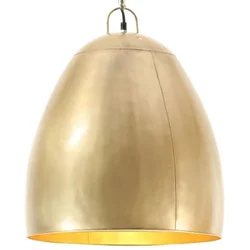 Industrijska viseća svjetiljka 25 W mjedena okrugla 42 cm E27