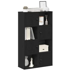Regal za knjige crni hrasta 60x24x101,5cm od konstruiranog drva