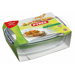 PYREX pekač s pokrovom, 4.6l (posoda) + 2.4l (pokrov)