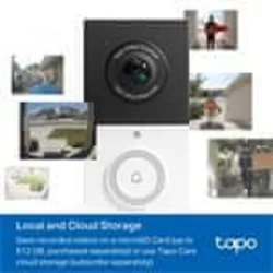 TP-Link - Pametni videozvonac 2K 6400 mAh IP65 Wi-Fi Tuya