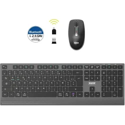 Port Designs Bežični miš i tastatura 911252SLO, Crni