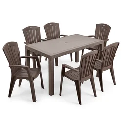 Marlo 6+1 set vrtnega pohištva cappuccino