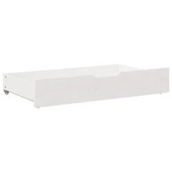 Ladice ispod kreveta 2 kom bijele 95x55x17 cm od borovine