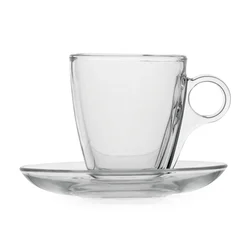 Steklena skodelica s podstavkom Cherie, 70 ml