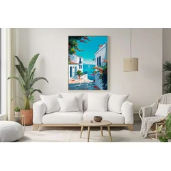 Wallity Dekorativna uramljena slika, 50x70cm, Šarena
