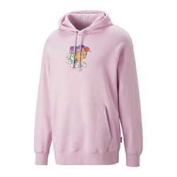 PUMA Sweater majica, svijetloljubičasta / roza / crna / bijela