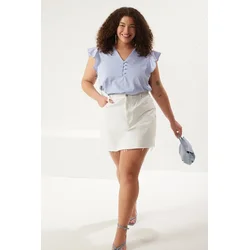 Trendyol Curve Ženska bluza Tbbss25Af00064, Plava