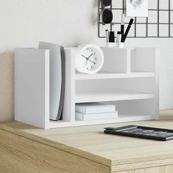 Organizator za stol bijeli 44,5 x 24 x 25 cm konstruirano drvo