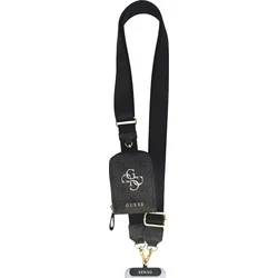 Guess Crossbody pašček PU 4G kovinski logotip + denarnica črna