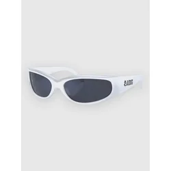 A Lost Cause Rave White Sunglasses smoke